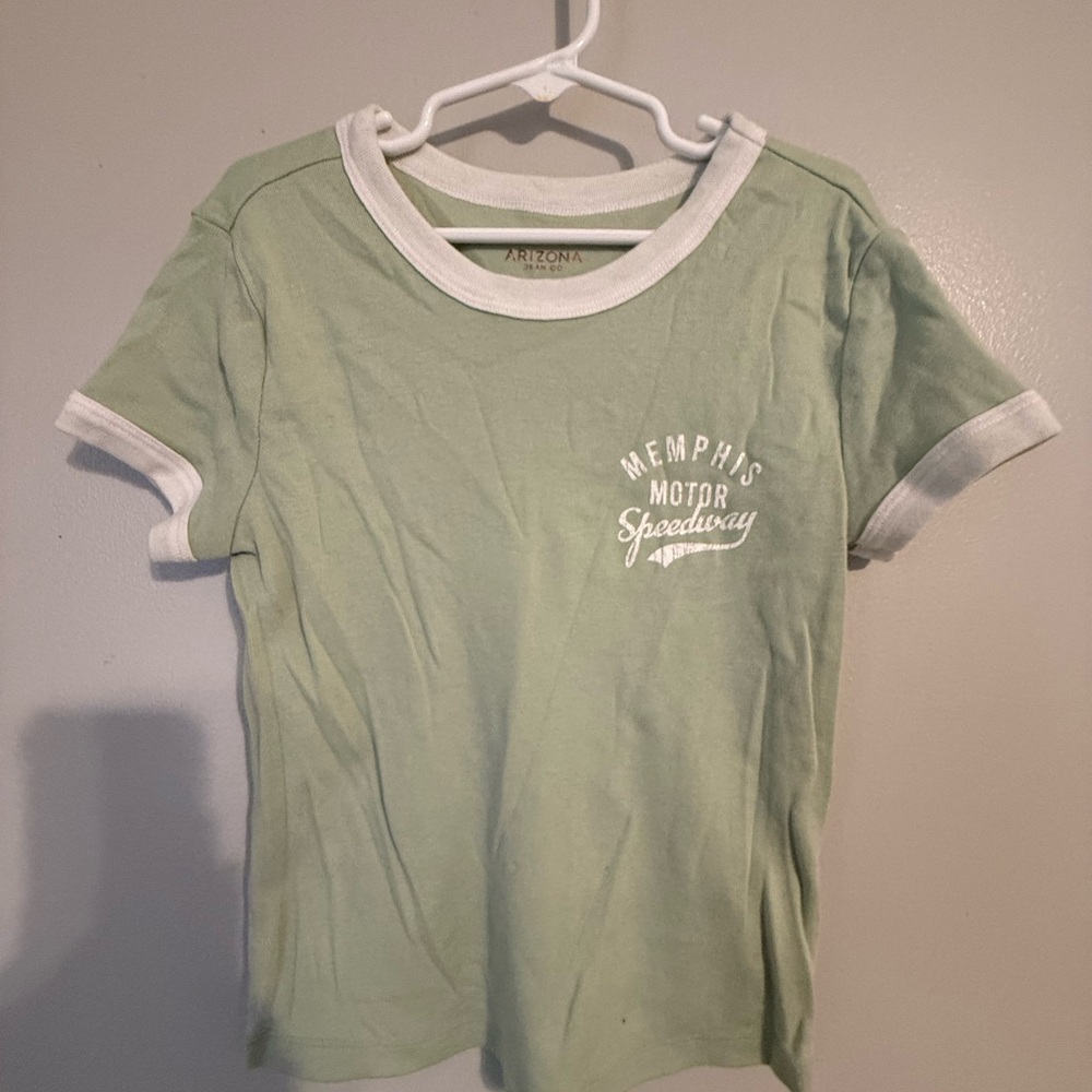 Arizona Jean Company Mint and White Tee